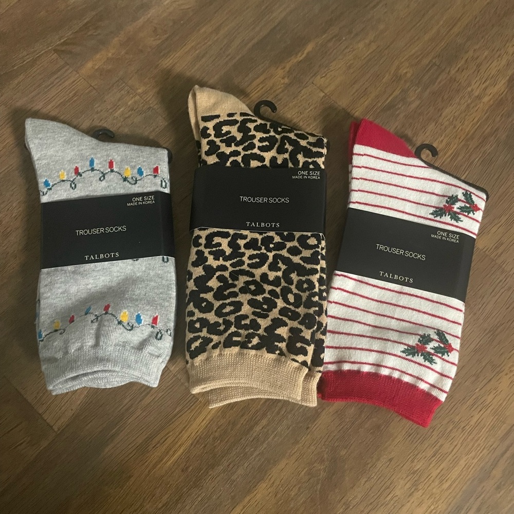 Talbots Women’s Socks- two holiday and popular animal print